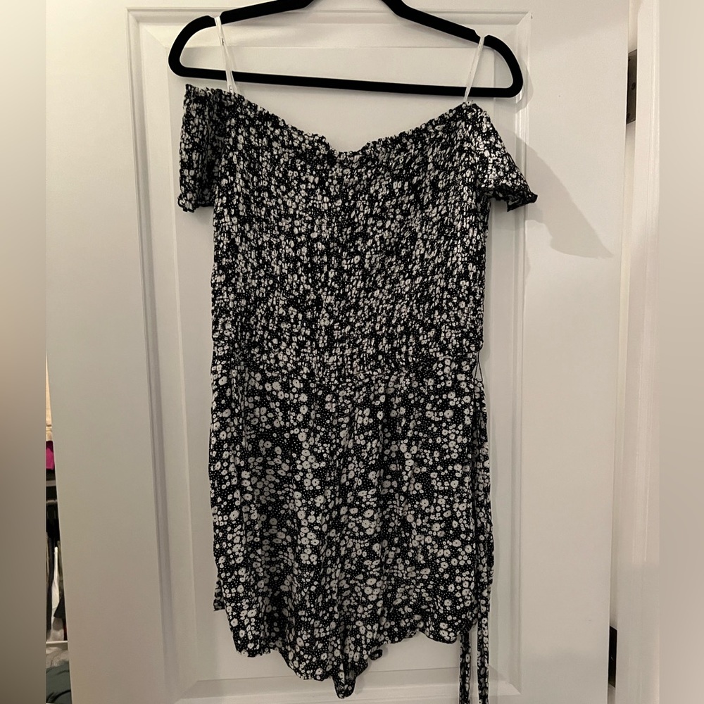 Lulus off the shoulder romper